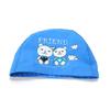 Children's Comfortable Dolphin Swimming Cap - Solid Color PU Coated, Suitable for Boys & Girls.