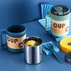 Creative Portable Lunch Box Microwave Soup Cup WIth Spoon Breakfast Milk Salad Yogurt Bottle Snack Box Food Storage Container