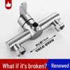 304 Stainless Steel Shower Faucet with Hot/Cold Mixer Tap & Concealed/Exposed Water Heater Switch