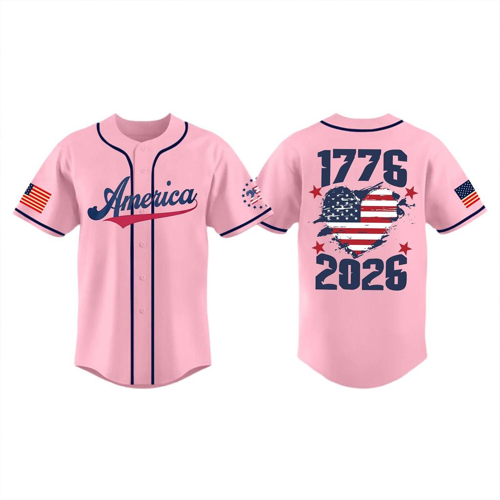 Children's Casual Print Short-sleeved Baseball Jerseys Children's Sportswear Top