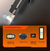 Ultra-Thin Portable LED Flashlight with Pen Clip and Digital Display for Outdoor EDC Tactical Use
