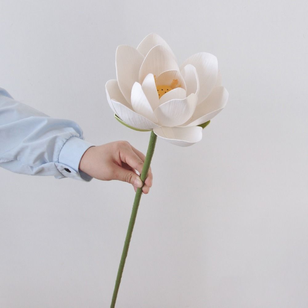 Long Stem Simulated Lotus EVA Decorative Fake Flower Fake Lotus Seedpod Garden Supplies