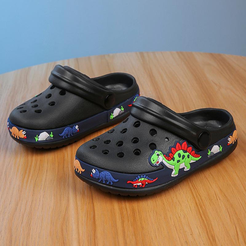 Sommer-Strandhausschuhe für Kinder: Weiche, atmungsaktive Eltern-Kind-Sandalen für Jungen und Mädchen 35 schwarz