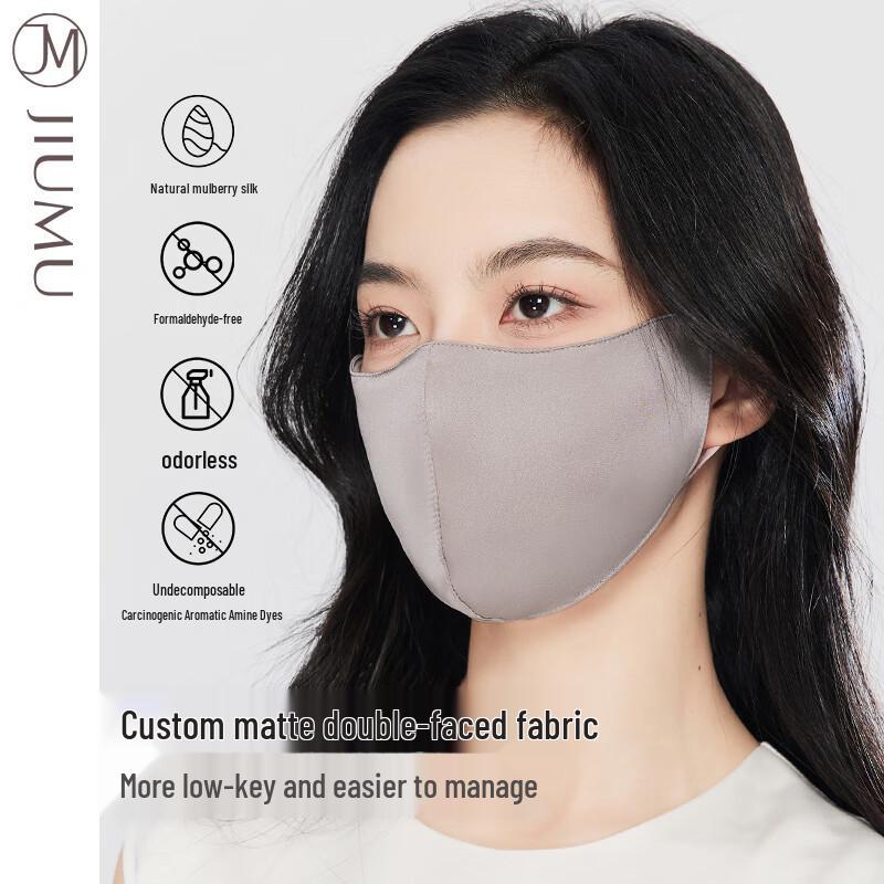 JIUMU Silk UV Protection Cycling Face Mask for Women