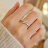 Moissanite 925 Silver Luxury Gemstone Ring Beauty Code Closed 5-6-7-8-9/Opening Adjustable Total Weight 2.4G Daily Commuter