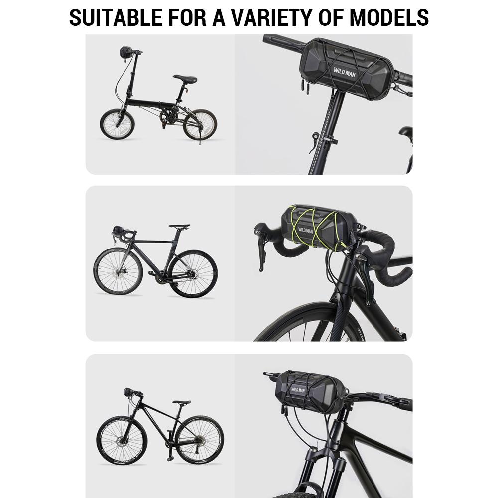 Mountain Bike Handlebar Bag Quick Release Bicycle Front Bag for Road/Folding Bikes Shoulder Bag