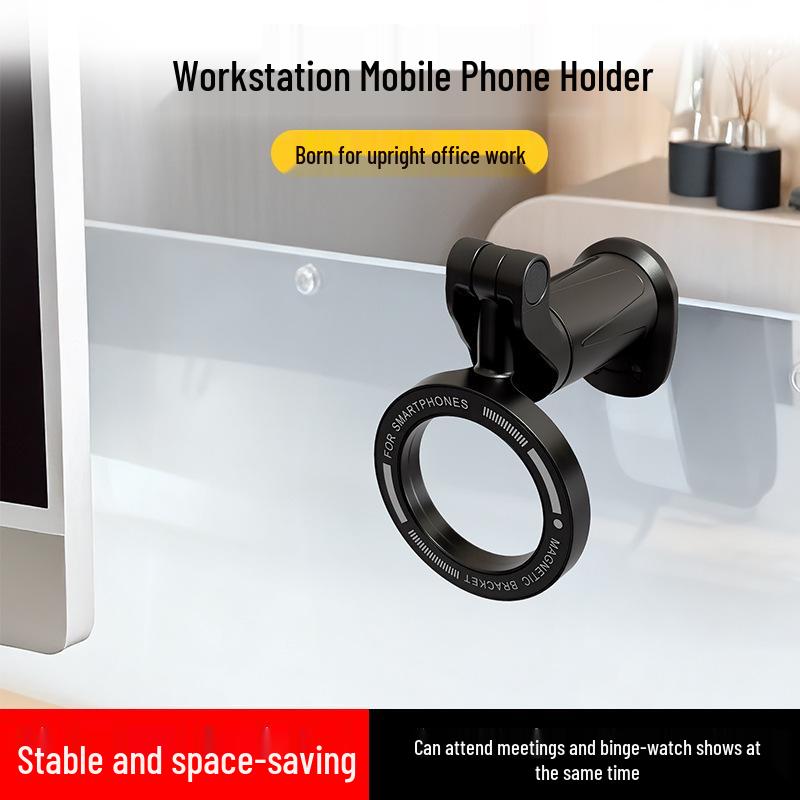 Foldable Magnetic Phone Holder for Office, Travel, and Meetings