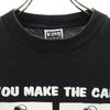 King cotton 90s Made in USA Old Short sleeve T-shirt L black Men's Used