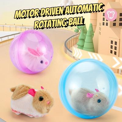 Popular Electric Rabbit Hamster Rolling Ball Playing Cat Electronic Plush Dog Cat Machine Pet Toys