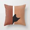 Modern Abstract Pink Brown Geometric  Pillowscase Fashion Decorative Pillows Cover Livingroom Sofa Cushions Cover 45*45cm