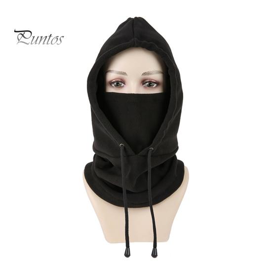 

Велосипедный головной убор с передней крышкой, ветрозащитный, солнцезащитный, с завязками, пылезащитный, с полной защитой, вязаная шапка унисекс для кемпинга, путешествий в пустыне чёрный