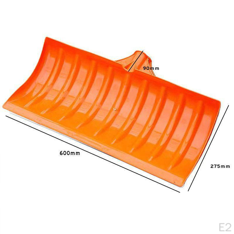 Shovels Head Heavy Duty Lightweight Practical Multipurpose Orange Replacement for Road Yard Garden