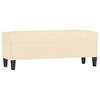 Cream Colored Bench 100 X 35 X 41 Cm Fabric