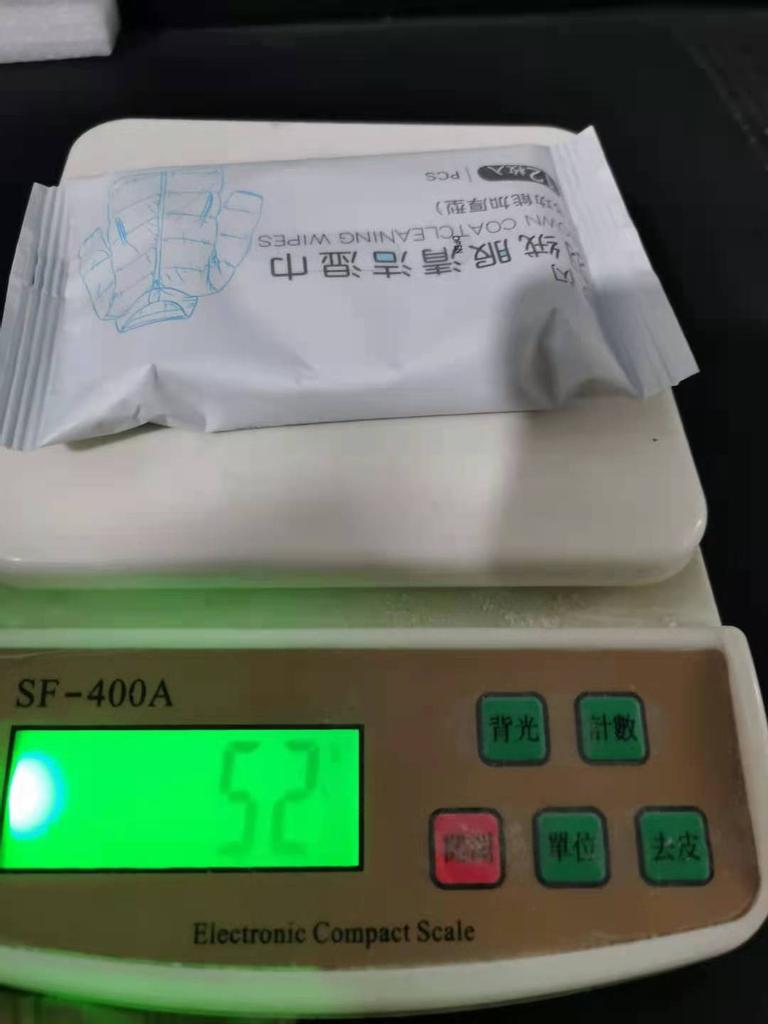 Daunenjacke Trockenreinigungsmittel Dekontamination Wäscherei Reinigungstücher 5ml