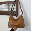 Lazy Wind Large-capacity Bag Women's New Trendy Retro Soft Leather Shoulder Bag Commuter Messenger Tote Bag