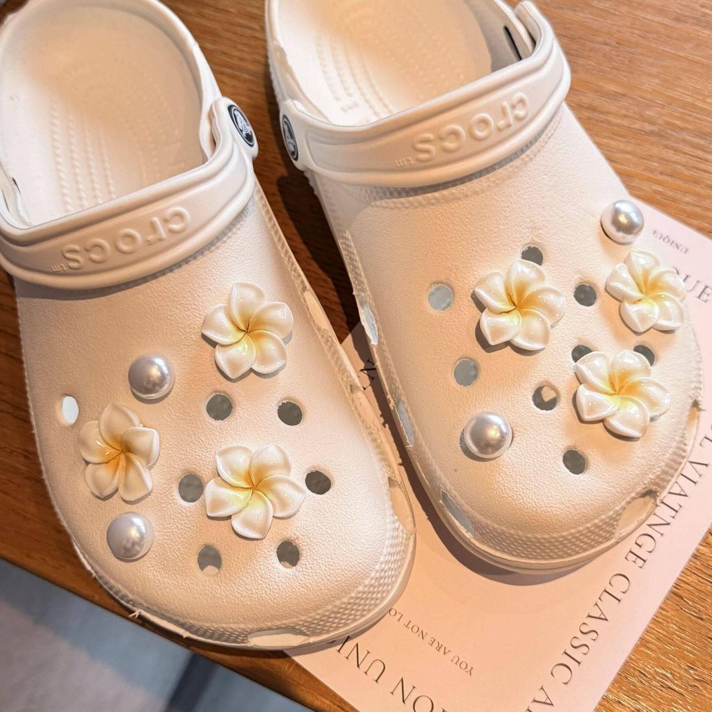 Xiaohongshu Style Blue Seashell and Starfish Shoe Decorations