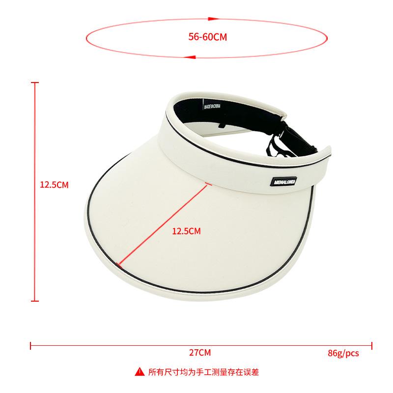 New Japanese UV sunscreen empty top hat outdoor face cover big brim sun hat summer UV protection empty top sun hat