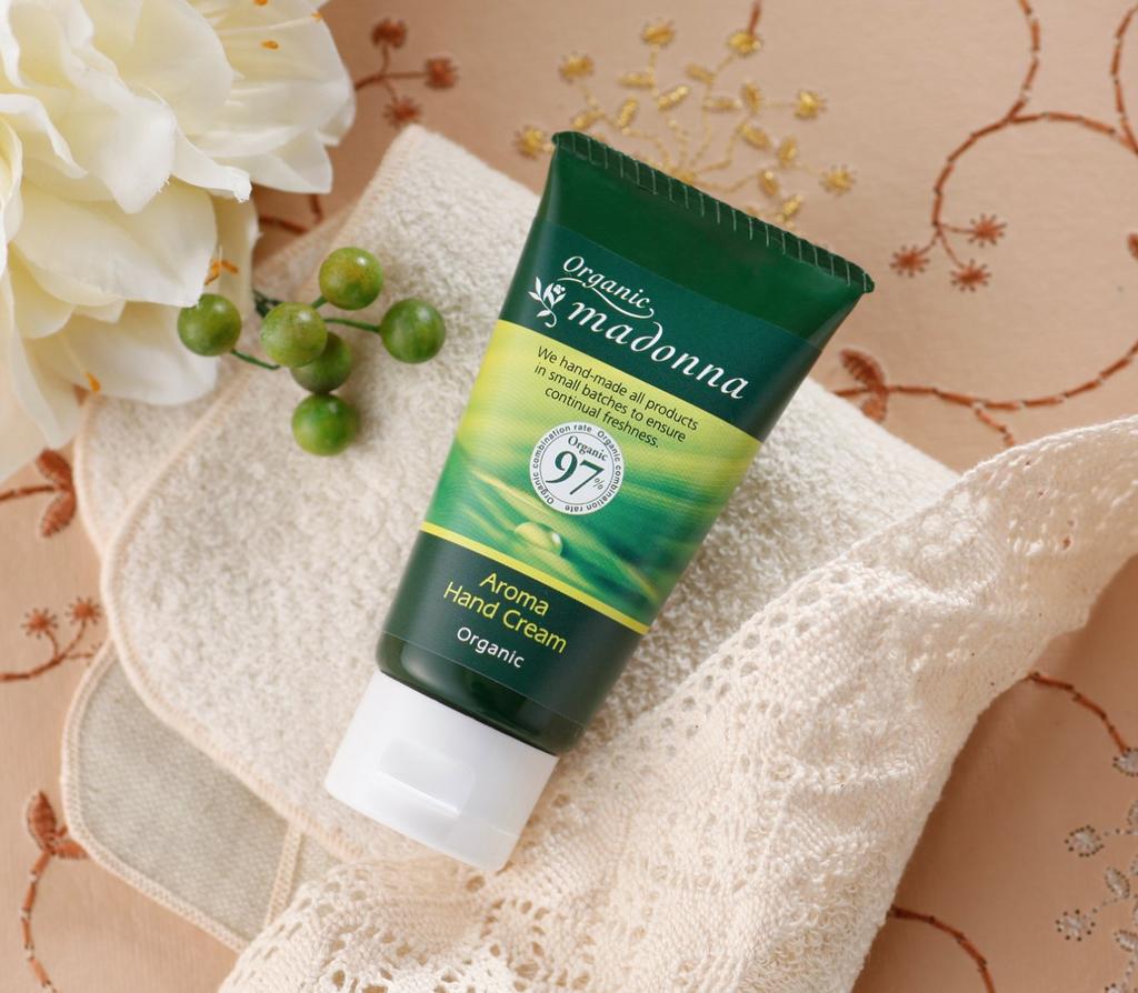 Organic Madonna Aroma Hand Cream Shea Citrus Highly Sensitive Skin 50ml, 30% Butter, Scent, Moisturizing,