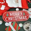 Creative Christmas Welcome Card DIY Christmas Sign Plaque New Christmas Pendant  Merry Christmas