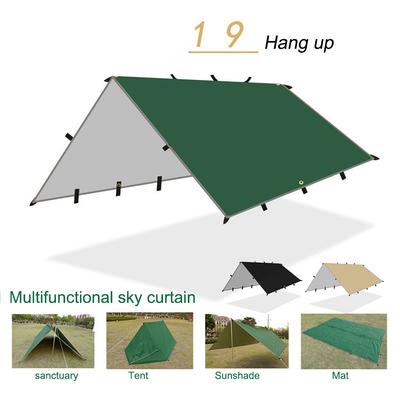Multifunctional Canopy Simple Tent Portable Outdoor Camping Picnic Carpet Rainproof with Storage Bag for Barbecue Picnic