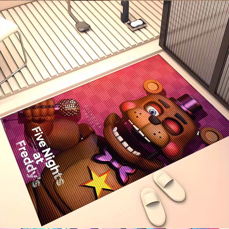 Five Nights at Freddy's Druckteppich, Waschbarer Bodenteppich, Für Eingangsbereich Schlafsaal Waschküche Büro Arbeitszimmer, Heimdekoration Geburtstag Weihnachtsgeschenk