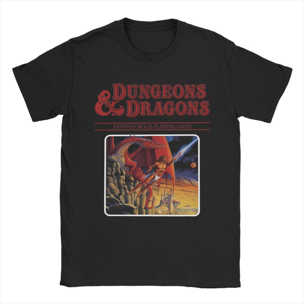 dungeoned and dragon BLUE  Tee Shirt for Men Women New Arrival T Shirts  Cotton Clothing
