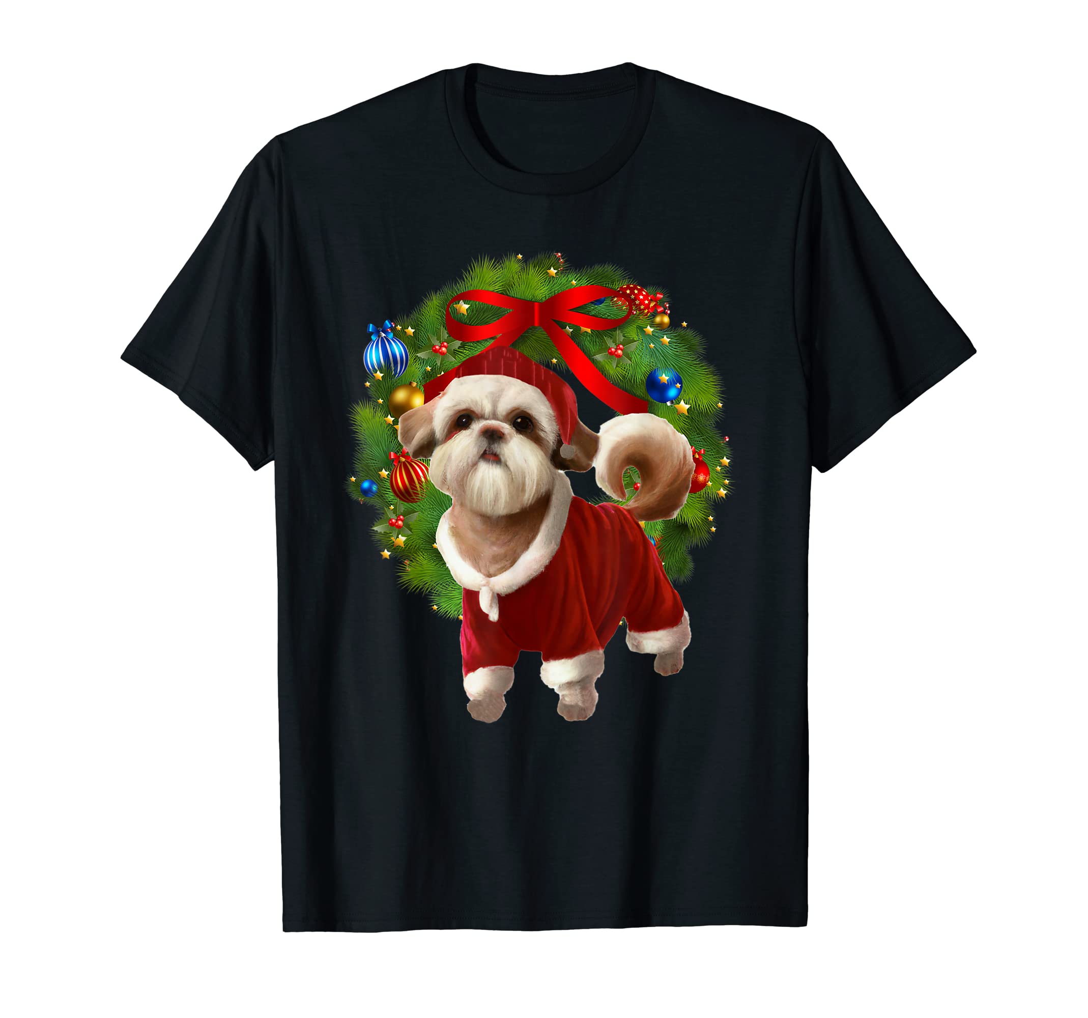 

Funny Shih Tzu Christmas Dog T-Shirt for Men, Dog Lovers, Funny Clothing, Gift, Kids T-Shirt