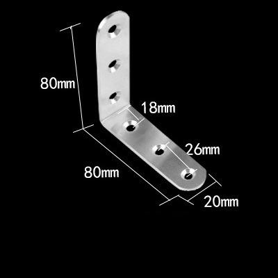 Angle Stainless Steel Corner Brackets Glass Fasteners Protector Nine Size Corner Stand Supporting Furniture Hardware