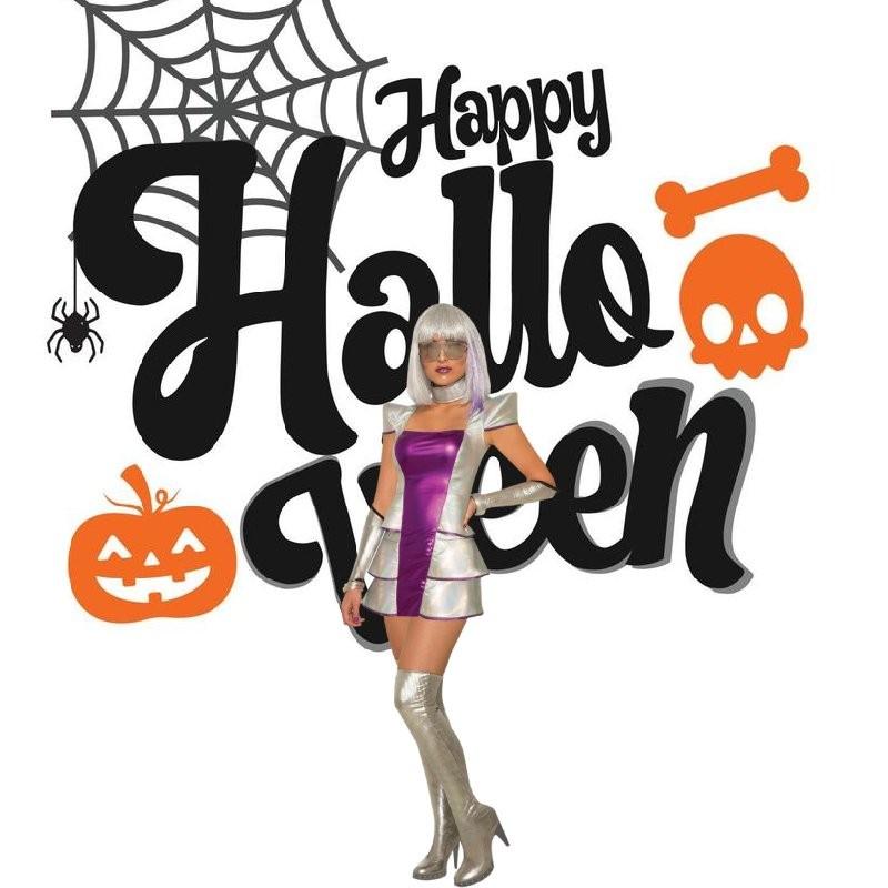 Elegant Women's Alien Astronaut Costume For Halloween Cosplay And Stage Performance M-xl Sizes