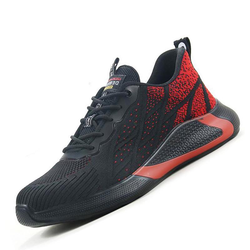 Fashion Fashion Safety Shoes Men Boots Puncture Proof Work Shoes Sneakers Steel Toe Shoes Male Work Boots Construction Work Footwear