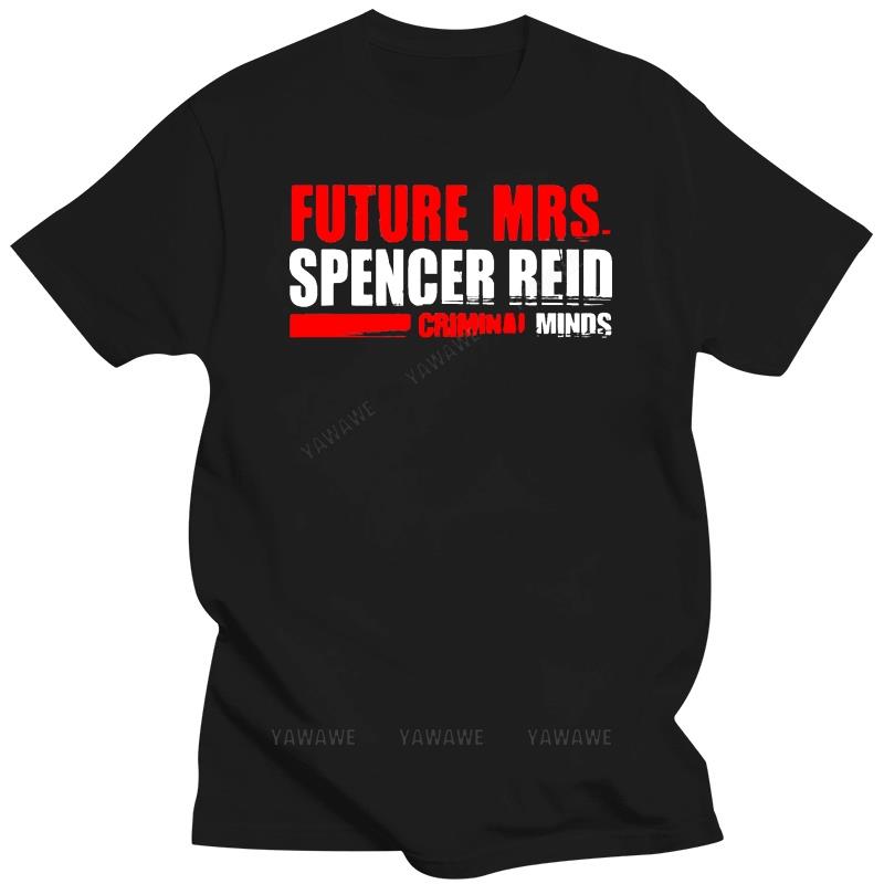 Cotton Teeshirt T Shirts Criminal Minds Spencer Reid Future Bride Licensed Adult T Shirt Male O-neck Short Sleeve Casual Tops