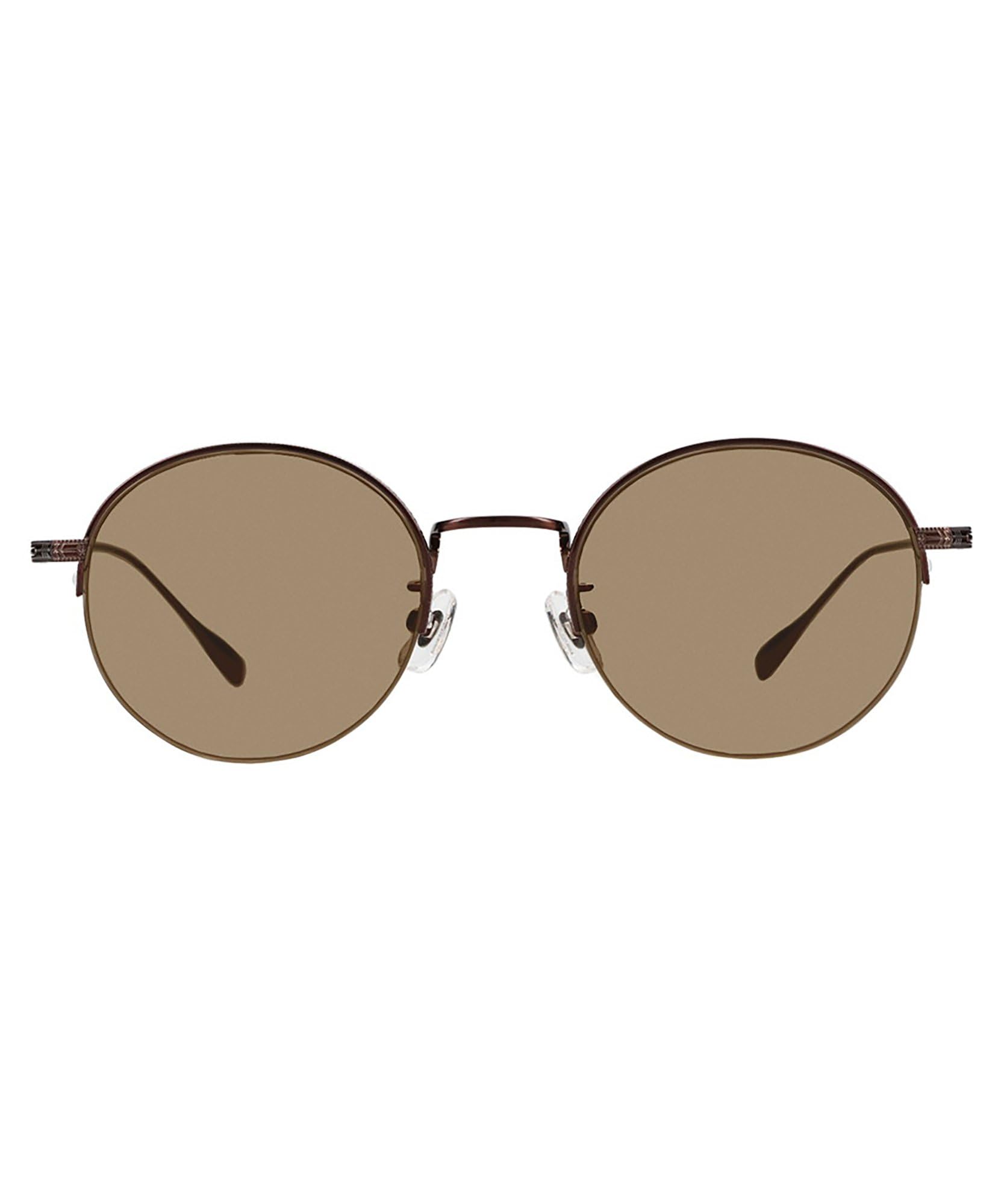 

[Zoff] Овальные солнцезащитные очки UNITED ARROWS (Коричневый, ZO253G0344E1) United Arrows Титановый Металл Легкий Цветные Линзы Полуободковые Защита от УФ