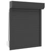 Antracytowa roleta zewnętrzna 80 x 100 cm Aluminium i Poliuretan
