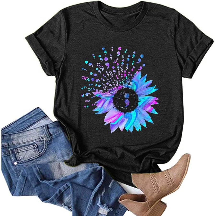 Womens Valentines Day Shirts Cute Love Hearts Tshirt Valentine Short Sleeve Gift Tee Tops S