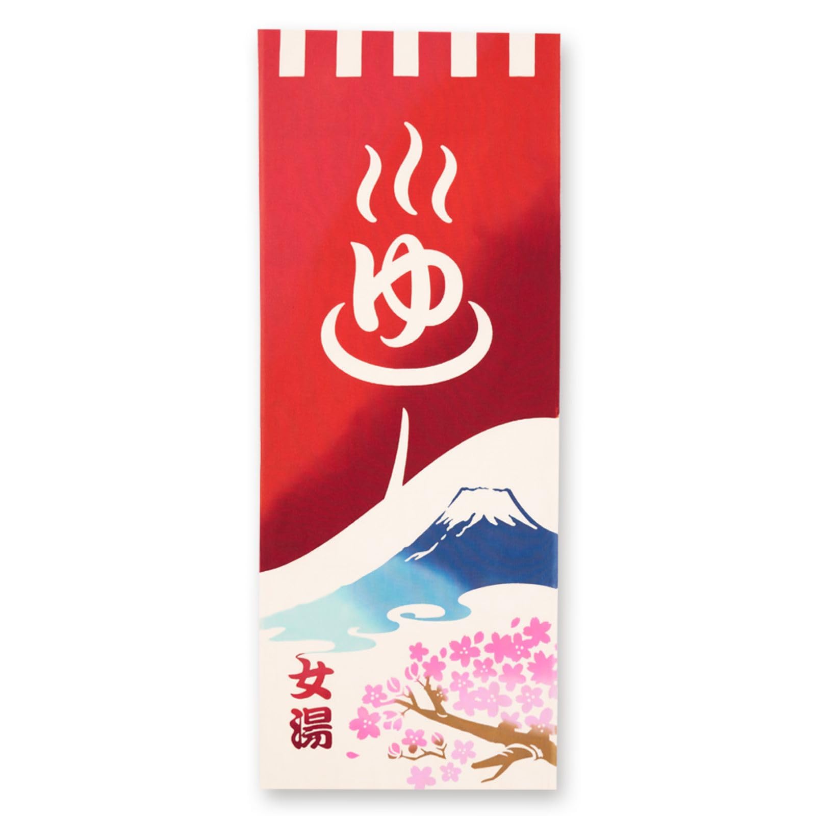 

Miyamoto Towel Kenema Tenugui Hand Hot Spring Noren Bath Made in 35 x 50244 Towel, (Women s Curtain), Japan, Red, Approx. 90cm,