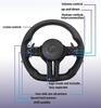Black Chrome Sport Leather Steering Wheel For F30 F36 F20 F23 F22 M3 F80 X1 F48 F10 F07 F01 M5 E84 E87 E90 E70 Car Accessory
