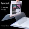 Chemise transparente A4 avec tirette et clip pour documents de bureau