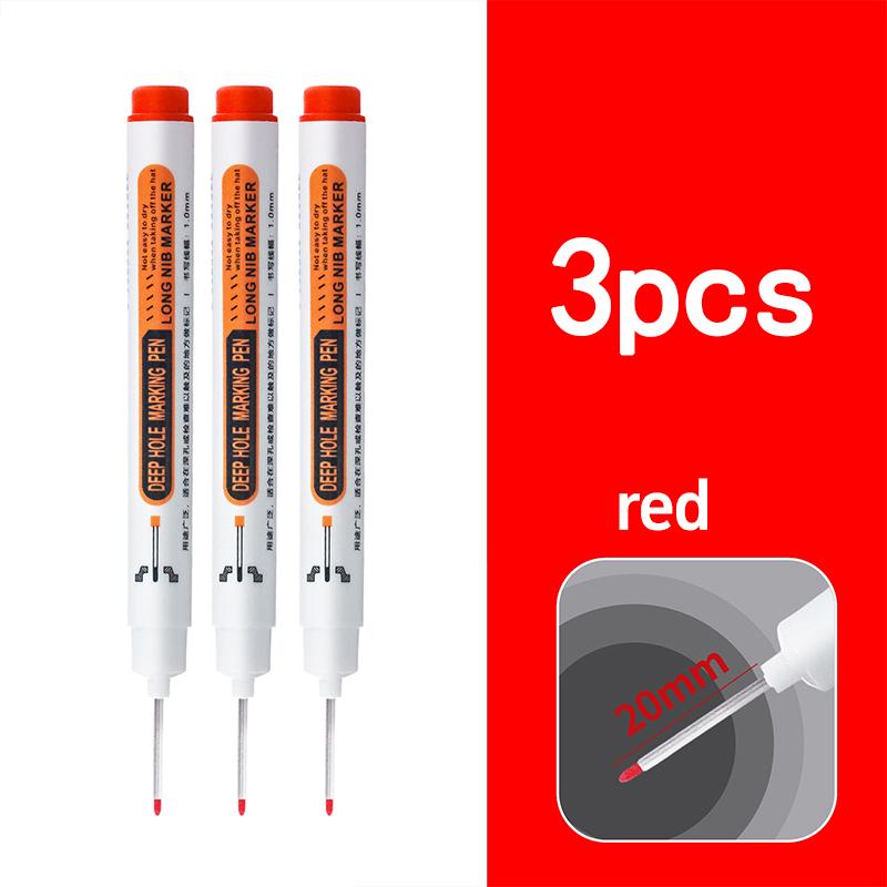 Deep-hole long-nose marker pen, building oil-based pen, carpentry marking pen, tile long-nose quick-drying marker pen