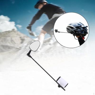 Bike Helmet Mirror, Degree Rotating Cycling Accessories, Wide Angle Bicycle Rear View