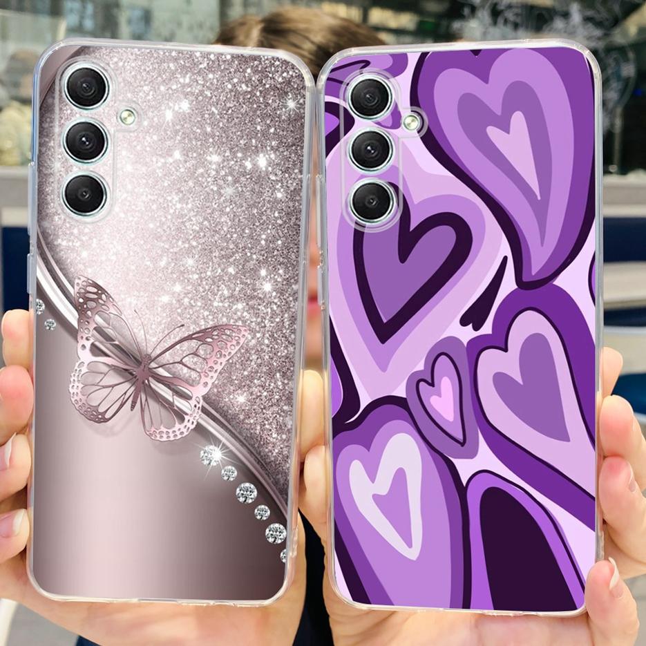 For Samsung Galaxy A15 A25 A35 A55 Case Stylish Painted Cover Soft Silicone Phone Cases For Samsung A55 A 15 25 35 Fundas Bumper