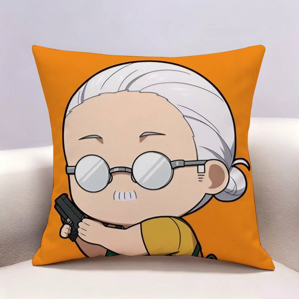 Sakamoto Days Anime Taro SSakamoto Doublesided print Pillow Case Pattern Printed Pillowcase For Living Room Sofa Cushion Cover
