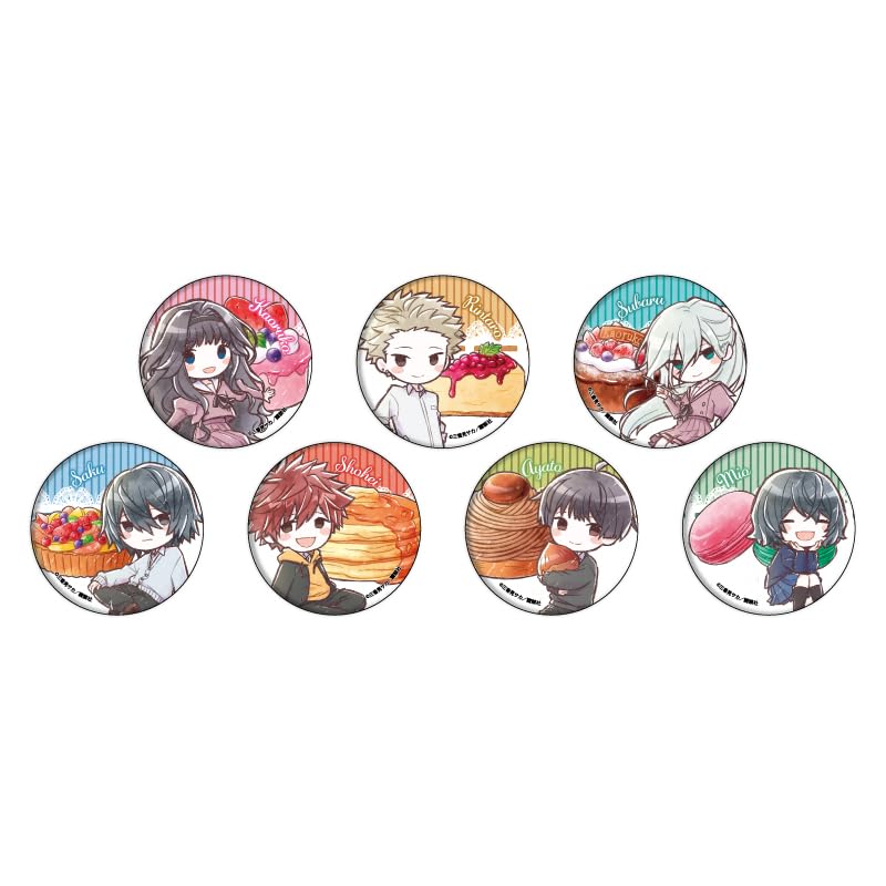 Ароматные цветы расцветают величественно 11 [Графическая иллюстрация] Значок-пины Коробка из 7 штук