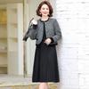 Xiao Fu J251H1322 H-Line Pleated Midi Skirt