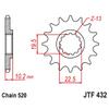 520 Motorcycle Front Sprocket For Suzuki LT250 R LT250R Quadracer 85-93 RMX250 89-01 DR350 90-99 DR350S 90-93 DR350SE 94-99