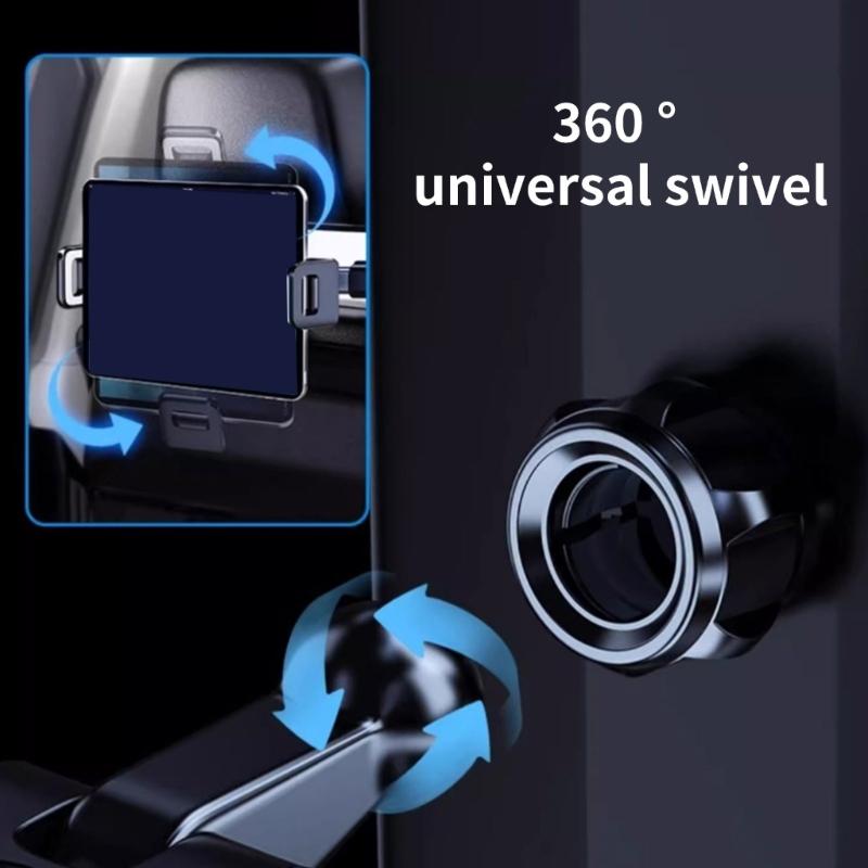 Car Backseat Mount Entertainment Holder for Tablets Phone, 360 Degree Rotatable, Long Drives Family Trips Easy to Clean