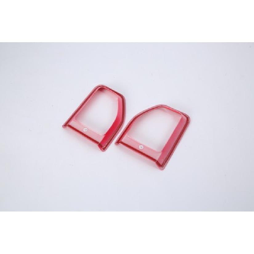 ABS Red Rear Fog Light Lamp Cover Trim For 2018- Jeep Wrangler JL 2pcs