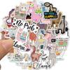 50Pcs Cute Cartoon Llama Alpaca Cute Kawaii Camel Sheep Animal Stickers For Kids Skateboard Case Bike Waterproof Stickers
