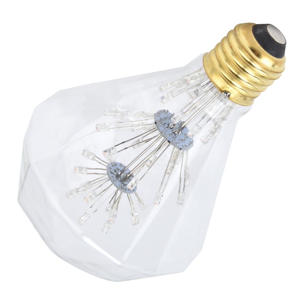Vintage Glass LED Light Bulb 3W E27 Antique Festive Decorative Round Bulb 85‑265V Warm Light