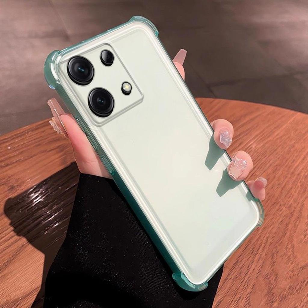 Case for Xiaomi Redmi Note 13 5G,13 4G Translucent Frosted Matte Casing 4-Corner Airbag Shockproof Bumper Cover