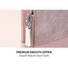 New women's wallet, high-end student denim leather short wallet, fashionable snap-button zipper, multi-card wallet